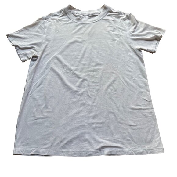 Lululemon Size 4 White Pima Cotton All Yours Short Sleeve Crewneck T-Shirt Top - Picture 2 of 14